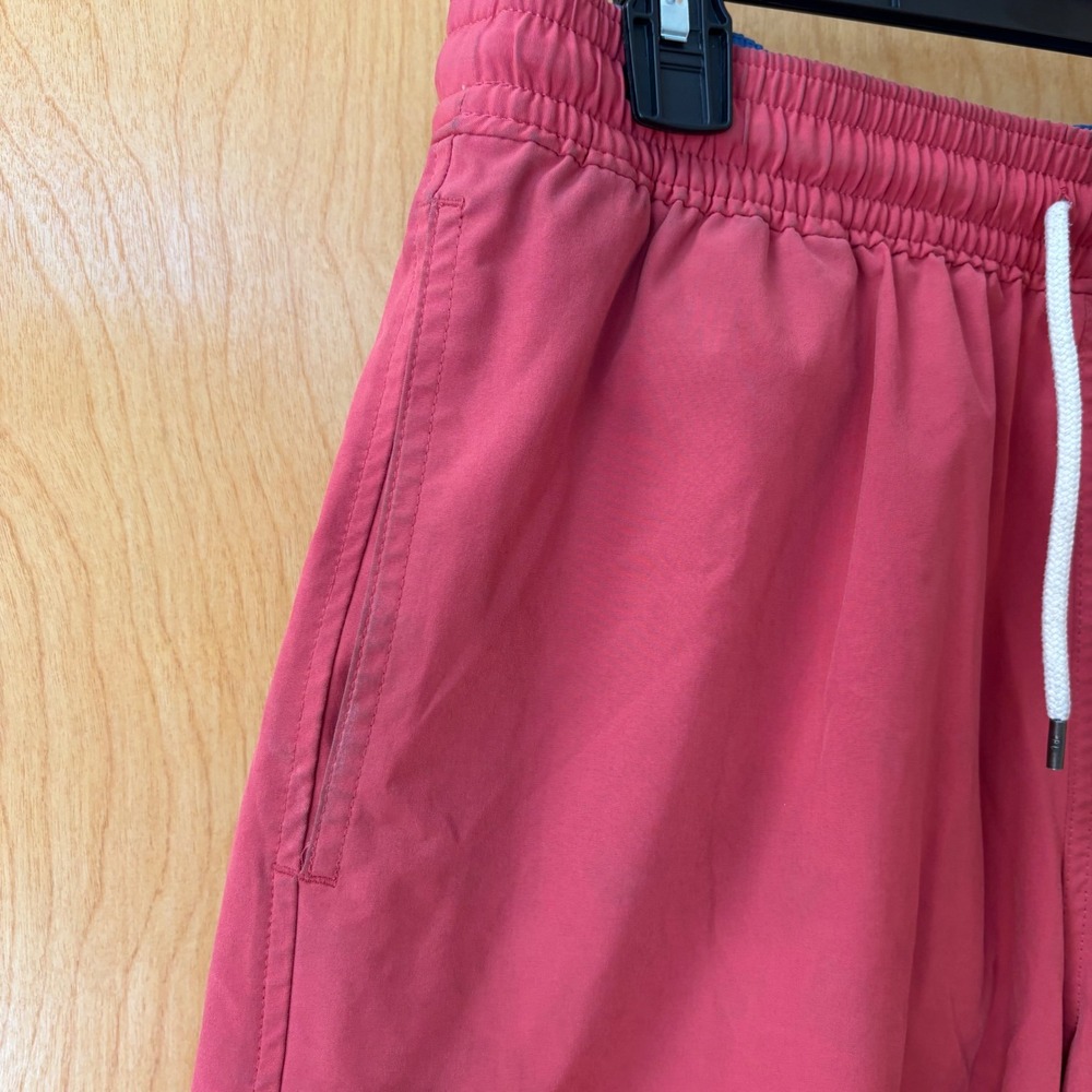 Polo Ralph Lauren Swim Trunks Mens Large Pink Mesh Lined Drawstring Shorts - Picture 2 of 5